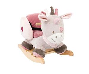 Nattou Balancín Jade la Unicornio, 10 - 36 meses, 60 x 39 x 50 cm, Beige/Rosa