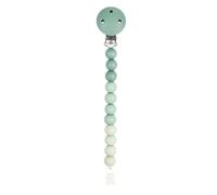 Nattou Cadena Chupete Silicona - Clip Chupete Sin BPA - Accesorio Bebé - 21 cm - Verde Degradado
