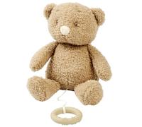 Nattou Caja de música, oso bebé, canción «La-Le-Lu», con anillo, 100% poliéster, oso de peluche, color marrón