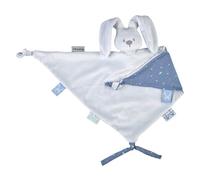 Nattou Conejito de Peluche, compañero Desde el Nacimiento, 65 x 40 cm, Brilla en la Oscuridad, poliéster/algodón, Lapidou, Azul Pastel