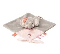 Nattou Doudou de Adele el elefante, Adele y Valentine, 27 x 27 x 5 cm, Gris/Rosa