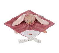 Nattou Doudou de la conejita Pauline, Compañero de Nacimiento, 27 x 27 cm, Pauline y Sasha, Rosa Palo/Rosa/Blanco