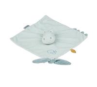 Nattou Doudou poliéster, Cocodrilo Romeo, Compañero Desde el Nacimiento, Aprox. 27 x 27 cm, Romeo, Jules y Sally, Azul Claro