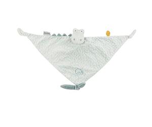 Nattou Gran doudou de poliéster, Cocodrilo Romeo, Compañero Desde el Nacimiento, Aprox. 65 x 40 cm, Romeo, Jules y Sally, Azul Claro