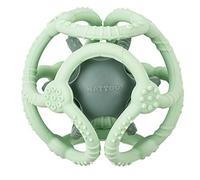 Nattou Juego de 2 bolas de silicona, Para agarrar, Sin BPA, Ø 10 cm + 7 cm, Silicon, Verde menta/Verde hierba