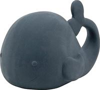 Nattou Juguete de baño de caucho 100% natural, Ballena de juguete para la bañera, Sin BPA, Silicona, Azul