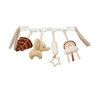 Nattou Lapidou Arco Juego Bebé - Arco Actividades - Compatible con Carrito y Cochecito - Desarrollo Bebé - Beige