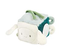 Nattou Lapidou Cubo Actividades Bebé - Juguete Sensorial - Juguete Educativo Primera Infancia - Desarrollo Motor - 18 cm - Verde Tilo