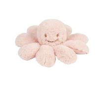 Nattou Lapidou Doudou Pulpo con Sonajero - Peluche Sensorial Bebé - Juguete Suave con Sonajero - Desarrollo Motor - 25 cm - Rosa Polvo