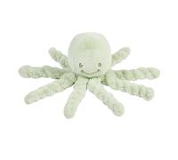 Nattou Lapidou Doudou Pulpo Peluche - Manta de Apego Bebé - Juguete Sensorial - Idea Regalo - 22 cm - Verde Tilo