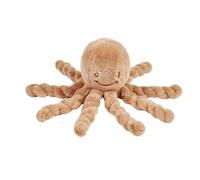 Nattou Lapidou Doudou Pulpo Peluche - Manta de Apego Bebé - Peluche Suave - Juguete Sensorial - 22 cm - Beige Cálido