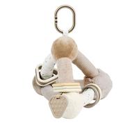 Nattou Lapidou Pirámide Actividades Bebé - Juguete Educativo Sensorial - Desarrollo Infantil - 20 cm - Beige