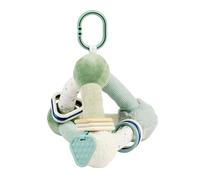Nattou Lapidou Pirámide Actividades Bebé - Juguete Educativo Sensorial - Desarrollo Motor - 20 cm - Verde Tilo