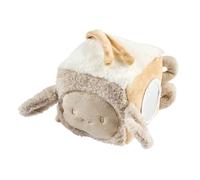Nattou Lapidou Triángulo Actividades Bebé - Juguete Sensorial Peluche - Juguete Educativo - 18 cm - Beige