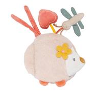 Nattou Libro de Juegos Infantil de Poliéster y Terciopelo, Eriza Zoë, Con Actividades, Aprox. 14 x 14 cm, Mila, Zoë y Lana, Multicolor