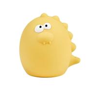 Nattou Luz Nocturna LED Dino - Luz Noche Bebé Silicona - 2 Niveles Brillo - Sin BPA - Lámpara Infantil - 12 cm - Amarillo