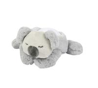 Nattou luz nocturna LED koala oso, proyector cielo estrellado, 3 colores LED, 5 sonidos y canciones, felpa/poliéster, 26 cm, gris