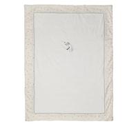 Nattou Manta acogedora grande de algodón y poliéster, Félix el tejón, 100 x 135 cm, Félix y Leo, Blanco