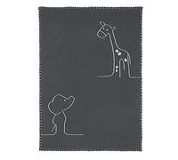 Nattou Manta de punto 75 x 100 cm, estampado animal, color verde, (748490)