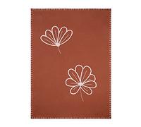 Nattou Manta de punto 100% algodón, Reversible, 100 x 75 cm, Susie y Bonnie, Rosa/marrón