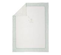 Nattou Manta Grande Suave de Algodón y Terciopelo, Vaca Mila, 100 x 135 cm, Mila, Zoë y Lana, Blanco