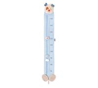 Nattou Medidor para niños del perro Jim para la habitación infantil, Escala de medición de 70 a 150 cm, Jim y Bob, Azul/beige