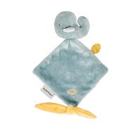 Nattou Mini doudou de poliéster, Ballena Sally, Compañero Desde el Nacimiento, Aprox. 28 cm, Romeo, Jules y Sally, Azul Oscuro