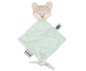 Nattou Mini Manta de Peluche de poliéster, Zorro, para recién Nacidos y bebés prematuros, Aprox. 19 cm, poliéster, FLO, OLI & Ernest, FLO Verde Menta