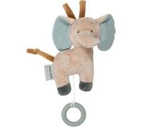 Nattou-Musical Cuddly Elephant Axel and Luna Elefante Minitractores de música, Color Verde/Beige. (748063), Mini
