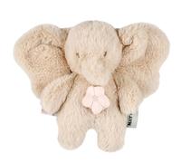 Nattou Minicaja de música de peluche de pelo largo, elefante, cantante de Wiegelied «La-Le-Lu», con anillo, aprox. 20 cm, 100% poliéster, color arena