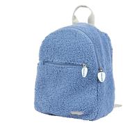 Nattou Mochila TEDDY Lapidou de peluche con cremallera para niños pequeños 23 cm Azul Poliéster