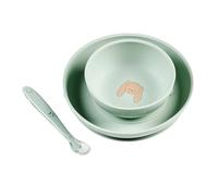 Nattou Mordedor Bebé Silicona Oso - Juguete Dentición Sin BPA - Calmante Encías - 8 cm - Azul
