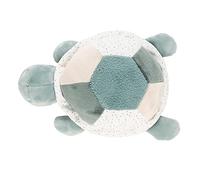 Nattou Peluche de actividades de poliéster, Peluche tortuga con sonajero, chirriador y más, Aprox. 20 cm, Lapidou, Verde