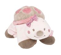 Nattou Peluche de la Tortuga Lili, Nina, Jade y Lili, 25x19x9 cm, Rosa/Beige