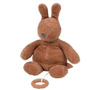 Nattou Peluche Musical de algodón y poliéster (Tejido de Rizo), Conejo Bonnie, Nana La-Le-Lu, Aprox. 28 cm, Susie y Bonnie, Marrón