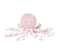 Nattou Peluche de Pulpo, Para recién nacidos y prematuros, 23 cm, Rosa/Blanco