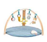 Nattou Playmat with Wooden Arch, 82 cm, Petrol blue