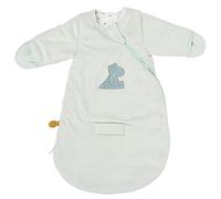 Nattou Saco de Dormir para bebé para otoño e Invierno de algodón y poliéster, con Manoplas, TOG 2.5, Aprox. 60 cm, 0-3 Meses, Romeo, Jules y Sally, Azul Claro