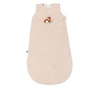 Nattou Saco de Dormir para bebés de Verano, Panda Rojo Boris, 100% Algodón (Exterior), 100% Poliéster (Interior), 90 cm, Vegano, Boris & Jungo, Beige