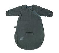 Nattou Saco de Dormir para bebés para el otoño y el Invierno Hecho de 100% algodón (Muselina), con Mitones, TOG 2, Aprox. 60 cm, Luna y Axel, Verde