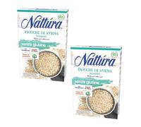 Nattura® | Copos de avena integral veganos | Copos de Avena Ricos en Fibra y Proteínas | Copos Avena Desayuno Sin Gluten - 2 x 350 Gr