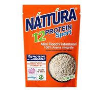 Nattura® | Mini Copos de Avena Integral Proteicos Sport | Copos de Avena Integral Instantáneos Sin Gluten - 350 Gr