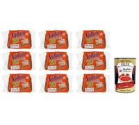Náttúra Proteína Sport Pane di Segale Integrale Integrale - Pan integral de centeno orgánico con proteínas de trigo, semillas de lino y soja, paquete de 250 g + lata italiana gourmet Polpa di Pomodoro
