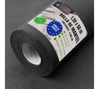 NATUARTE, Rollo de Mantel, 1.18 m x 50 m, Mantel Desechable, Tejido No Tejido Similar a la Tela, Reutilizable, PRECORTE Cada 1,20m, Celebraciones Fiestas, Color Negro 1,18X50m