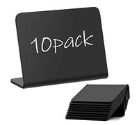 NATUCE 10 Piezas Mini Pizarras,10x7 CM Mini Tablero de Mensajes Resistente Fácil de Borrar,Mini Pizarra de Pie para Fiesta,Boda,Restaurante,Cafeterías,Tiendas,Fiesta Bar Restaurante Decoración