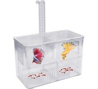 Natuce Incubadora de Acrílico para Acuario, Caja de Aislamiento con Ventosa, Criadero para Guppy y Peces Tropicales, Incubación y Reproducción