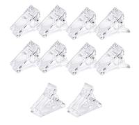 NATUCE Pinzas para Uñas Polygel, 10PCS Polygel Pinzas, Clips para Uñas de Gel, Clips Transparentes para Uñas de Construcción Rápida de Polygel Clips, Pinzas para Uñas para Extensión de Uñas