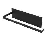 NATUCE Portarrollos de Pared Cocina, Soporte Papel de Cocina Metalico Acer, Soportes de Pared para Portarrollos de Cocina Autoadhesivo, Colgador de Rollo Cocina Sin Perforar, 25cm, Negro