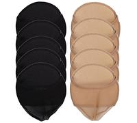 Natudeco 10 pares calcetines para dedos los pies, calcetines invisibles para mujer Almohadillas para Pies cubierta de acolchado de punta elástica transpirable para bailando tacones