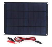 Natudeco 10W 12V Kit Cargador Panel Solar Cargador de energía portátil Panel fotovoltaico Resistente al Agua para teléfonos Inteligentes, linternas Camping, Carga Coche